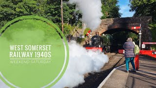 West Somerset Railway 1940s weekend Saturday [upl. by Aanas446]