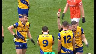 RUAIDHRI FALLON SENDING OFF  ARMAGH V ROSCOMMON  2024 ALL IRELAND FOOTBALL CHAMPIONSHIP [upl. by Palmore866]