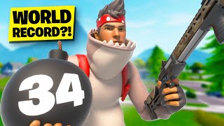 NEW INSANE Kill Record in Fortnite World Record [upl. by Anum158]