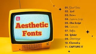 InShot Aesthetic Fonts  11 Aesthetic Fonts for Edits and Vlogs [upl. by Myrilla]