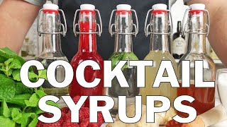 5 x Essential syrups for making cocktails [upl. by Anerdna]