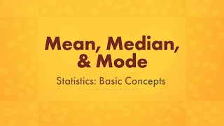 Mean Median and Mode [upl. by Salomo]