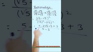 Rationalise the denominator maths class 9 chapter 1 rationalisation rational maths9 [upl. by Wengert]