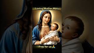 Loving Mother Mary pray for us mamamary motherofgod blessedmother fyp shorts [upl. by Sibby245]