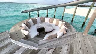 Soneva Jani Maldives PrivateResidences Four Bedroom Water Retreat with Slide  room tour [upl. by Alyag]