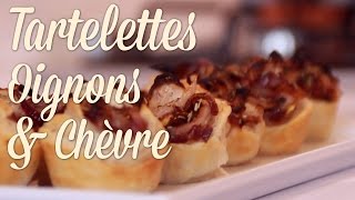 Mini Tartelettes Chèvre amp Oignons Caramélisés  Claras Kitchenette  Episode 51 [upl. by Xantha]