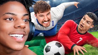 iShowSpeed amp Mr Beast React To Beat Ronaldo Win 1000000 [upl. by Hunter332]