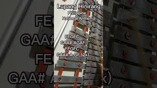 LUPANG HINIRANGPHILIPPINE NATIONAL ANTHEMLYRE XYLOPHONE COVER [upl. by Oranneg]