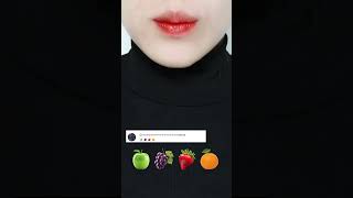 ARMR Eat on demand 12 🍏🍇🍓🍊 asmr fruit food eat shorts [upl. by Kaenel]