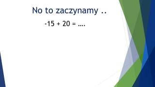 Liczby całkowite  dodawanie odejmowanie mnożenie dzielenie [upl. by Harp]