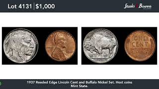 November 2023 Auction  Session 4  Numismatic Americana  Lots 40014132 [upl. by Ariew]