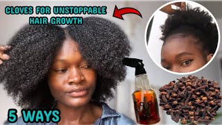 CLOVES FOR MASSIVE HAIR GROWTH  how to use cloves in 5 ways for massive hair growth [upl. by Valene]