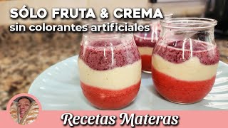 Helado casero FÁCIL  SÓLO FRUTA amp CREMA👍🤩 [upl. by Acined907]