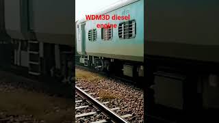 WDM3D DIESEL LOCOMOTIVE GOING HIGH SPEED INDIAN RAILWAY [upl. by Baird748]