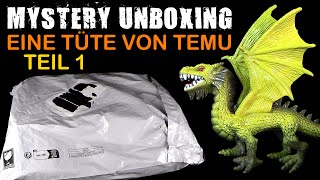 Mystery Unboxing  eine Tüte von Temu  Juni 2024  Teil 1 von 2  Danke Less [upl. by Ayam764]