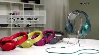 hear on Sony MDR100AAP HiRes colour headphones [upl. by Naneek11]