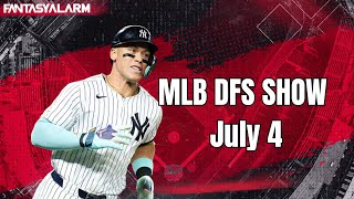 MLB DFS Picks DraftKings July 4 Main Slate  MLB DFS Lineups amp Winning Strategies [upl. by Cyrie187]