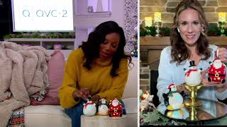 Lightscapes S3 Christmas Figure Illuminated Ornaments on QVC [upl. by Svoboda890]