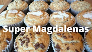 Super Magdalenas Receta casera paso a paso [upl. by Hardy611]