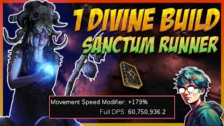 60 Million DPS The Ultimate 1 Divine Sanctum Runner  Path Of Exile 325 [upl. by Merras]