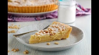 torta della nonna crostata con crema al limone e pinoli [upl. by Lledraw]