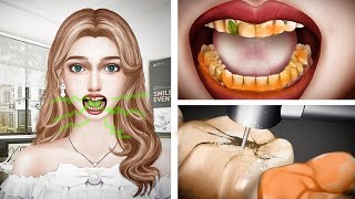 quotteeth cleaning and washing in hospital quot🏥 ASMR video 📷 [upl. by Naujid]