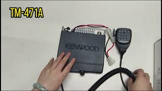 kenwood tm471a car mounted radio base station walkie talkie fm cb radio transceiver kenwood radio [upl. by Arodoet]