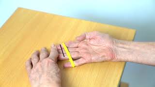 Senior Exercises  Hand Therapy  Abductor Digiti Minimi Exercise Band [upl. by Margarita311]