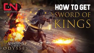 Assassins Creed Odyssey  How to get The Sword of Kings  Best Sword in the Game  Kingmaker Trophy [upl. by Ayota]