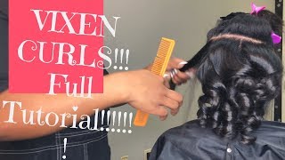 HOW TO CURL WITH FLAT IRON ON NATURAL HAIR  3b 4c “VIXEN CURLS” [upl. by Namar133]