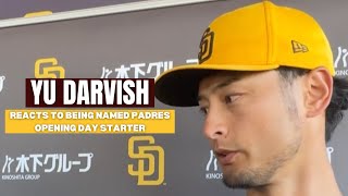 Yu Darvish talks getting Padres Opening Day start in Korea against Dodgers [upl. by Hobbs784]