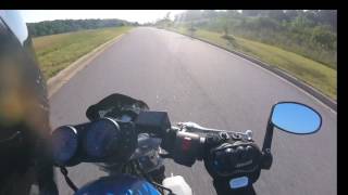 YAMAHA FZ07 vs NINJA650 RACE [upl. by Sirac]