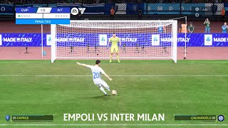 EMPOLI VS INTER MILAN PENALTIES SOCCER [upl. by Reppart239]