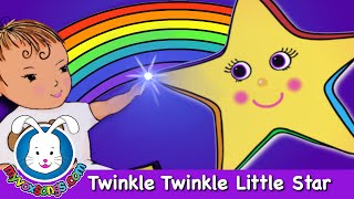 Twinkle Twinkle Little Star🌟 Nursery Rhyme with Lyrics 🌟 Twinkle Twinkle Lullaby by MyVoxSongs [upl. by Vaas]