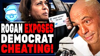 Joe Rogan Just DESTROYED Kamala Harris With BOMBSHELL About Democrat CHEATING Using Migrants [upl. by Aicnom]