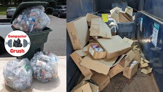 Trash Compactor DESTROYS Garbage [upl. by Leseil]