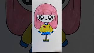 How To Draw A Barbie Girl shorts ytshorts barbie youtubeshorts trending drawing viralvideo [upl. by Pence]