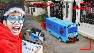 CCTV MEREKAM BUS TAYO MISTERIUS BERHANTU DI DEPAN RUMAH KITA SEMUA KETAKUTAN [upl. by Atnim]