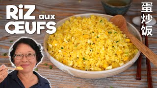 Riz Sauté aux Oeufs  Astuce pour un riz sauté savoureux avec une belle couleur 蛋炒饭 [upl. by Repohtsirhc]