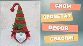 Gnom crosetat decor de Craciun Partea aIIa [upl. by Draner]