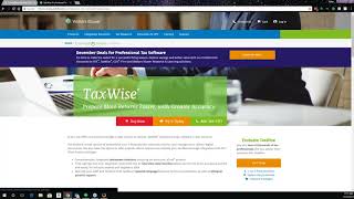 CIT TaxWise Training  TaxWise Desktop 2017 [upl. by Rodablas]