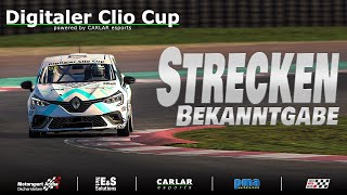 iRacing 2023  DCC  Digitaler Clio Cup Streckenbekanntgabe Saison 2023 [upl. by Acsisnarf]