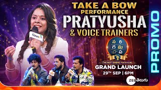 Contestant Pratyusha Promo  SAREGAMAPA Grand Launch  29th Sep  This Sun 6PM  Zee Telugu [upl. by Nhguavaj922]