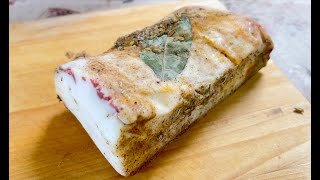 How to make Lardo at Home Lardo italiano [upl. by Ecidnak]