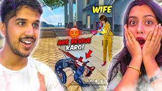 TROLLING MY WIFE IN FREE FIRE 😂 FUNNIEST MOMENT [upl. by Maharg]