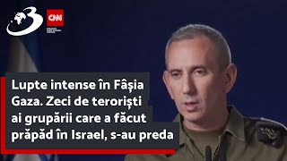 Lupte intense în Fâșia Gaza Zeci de teroriști ai grupării care a făcut prăpăd în Israel sau preda [upl. by Winslow]