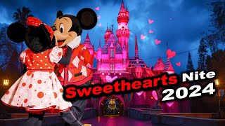 EXCLUSIVE Valentines Day Party at Disneyland Sweethearts Nite 2024 [upl. by Eihtur]