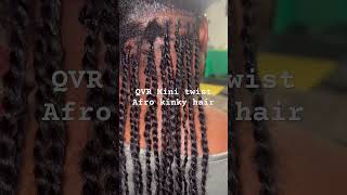 QVR mini twist viralvideo qvrhair minitwists [upl. by Sirah]