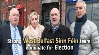 Strong West Belfast Sinn Féin team nominate for Election [upl. by Aruasor]