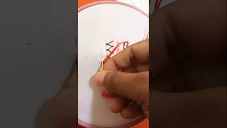 Katha Stitch Hand Embroidery Tutorial Simple amp Elegant Design kathastitch embroidery shorts yt [upl. by Arrek]